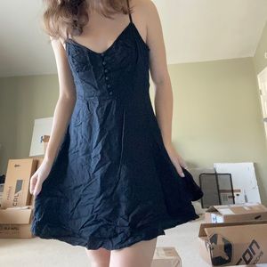 Hollister Black Dress with Buttons Size S